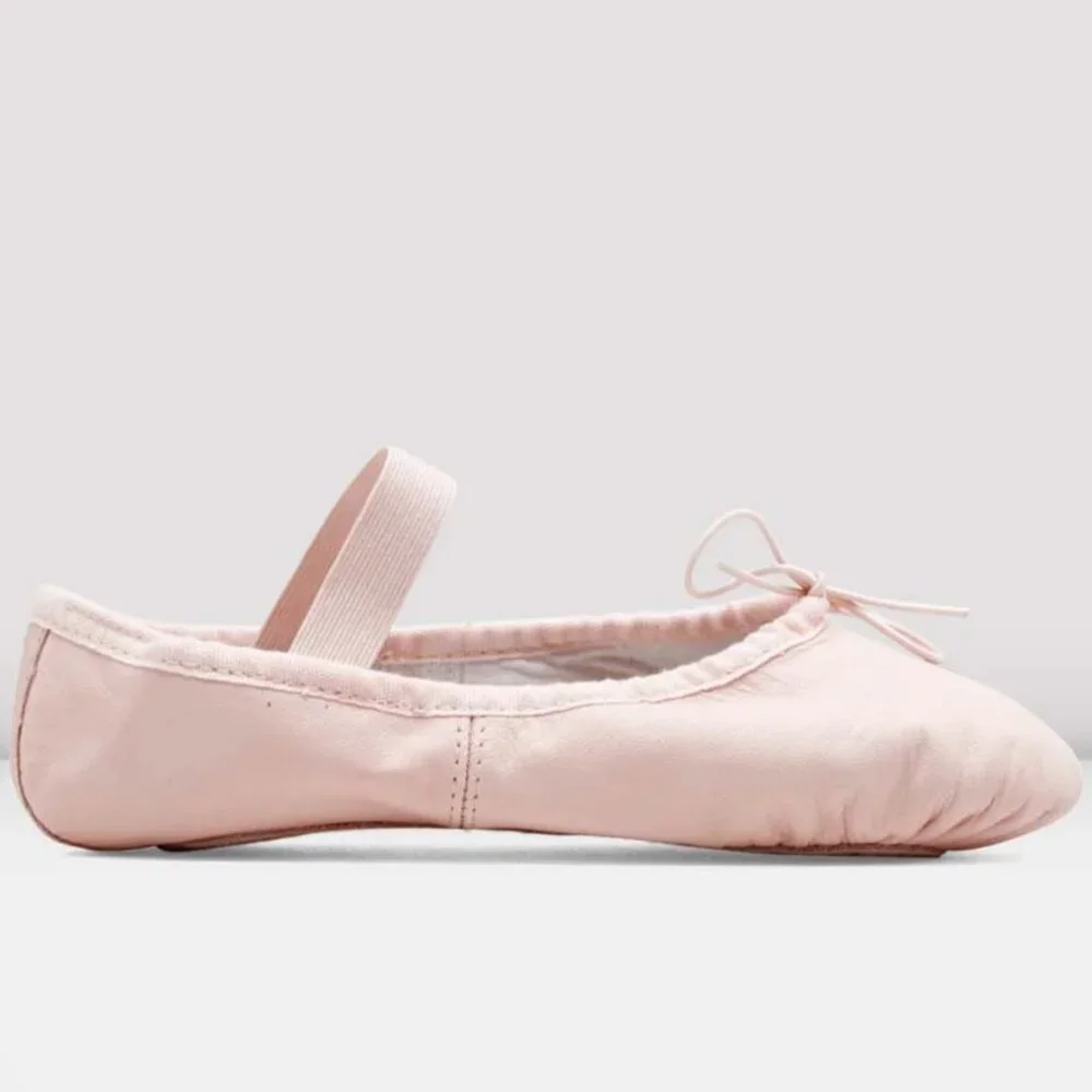 Bloch Girls Ballet Shoes Pink Leather Size 10C Child Dance Slippers